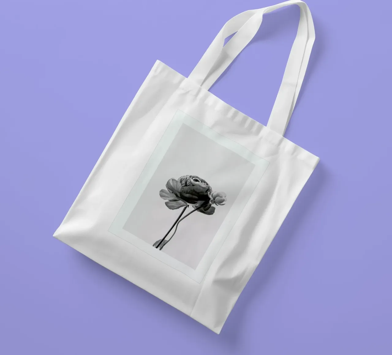 Flower in Grey borsa in juta da Flora & Fauna