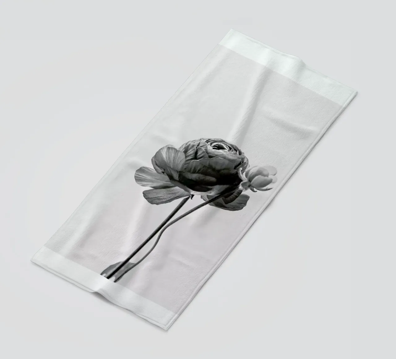 Flower in Grey telo mare da Flora & Fauna