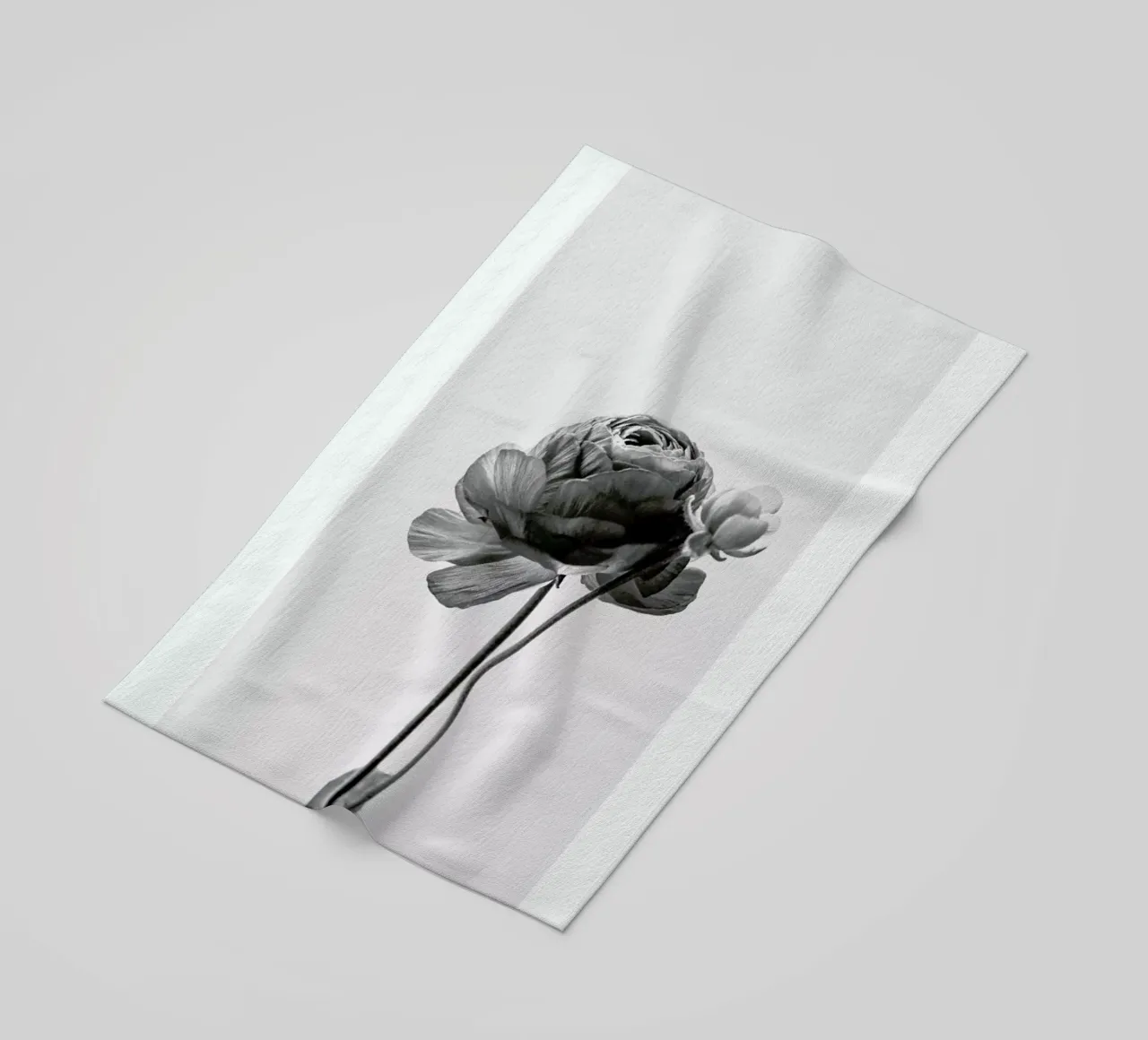 Flower in Grey telo mare da Flora & Fauna