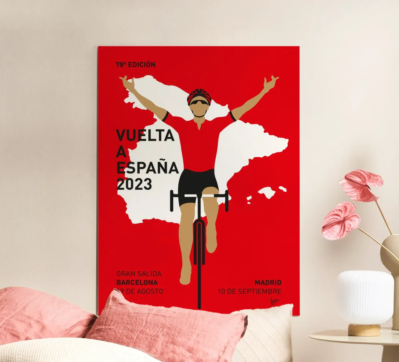 VUELTA A ESPANA POSTER 2023 poster da Cycling Art