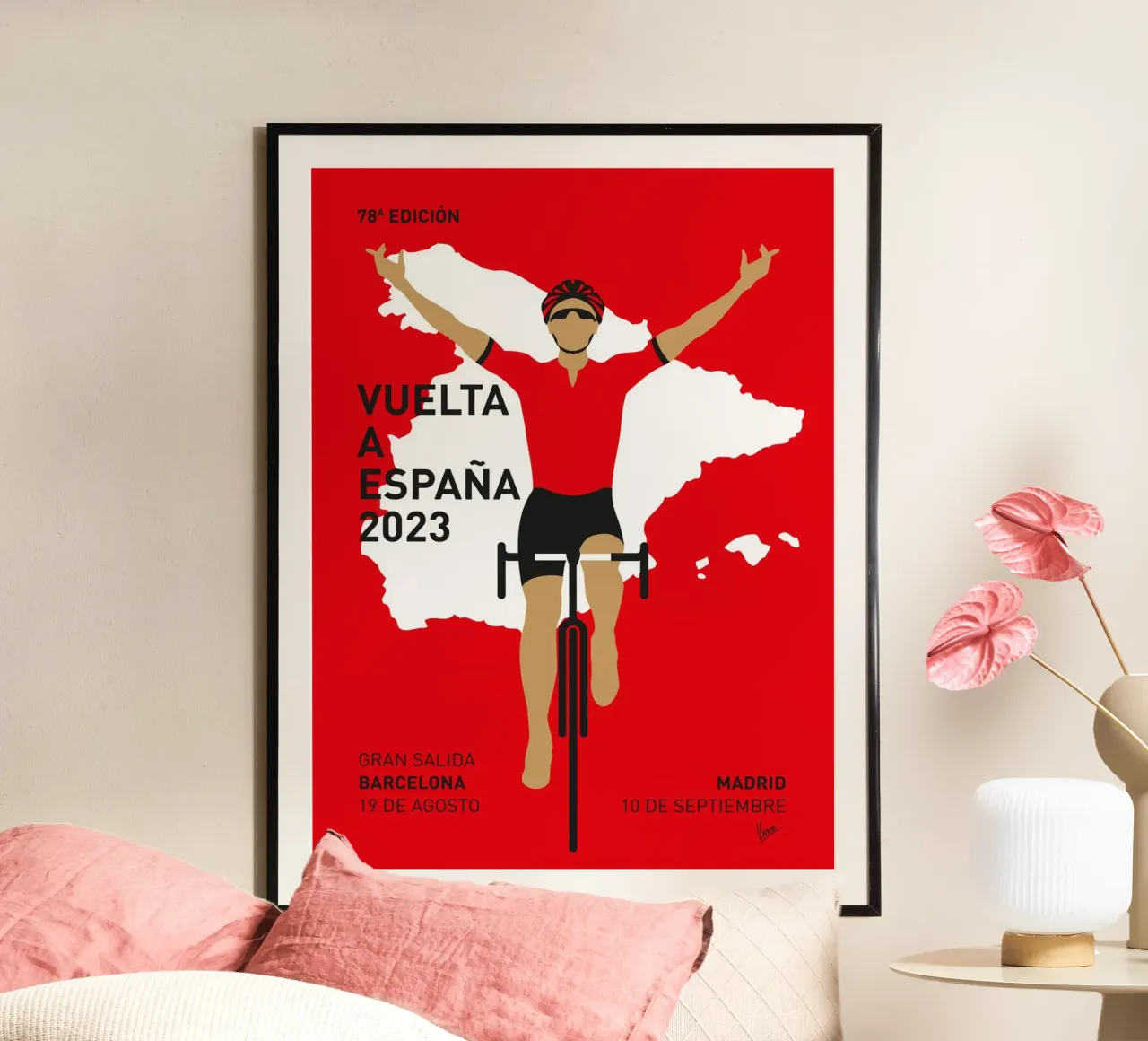 VUELTA A ESPANA POSTER 2023 poster da Cycling Art