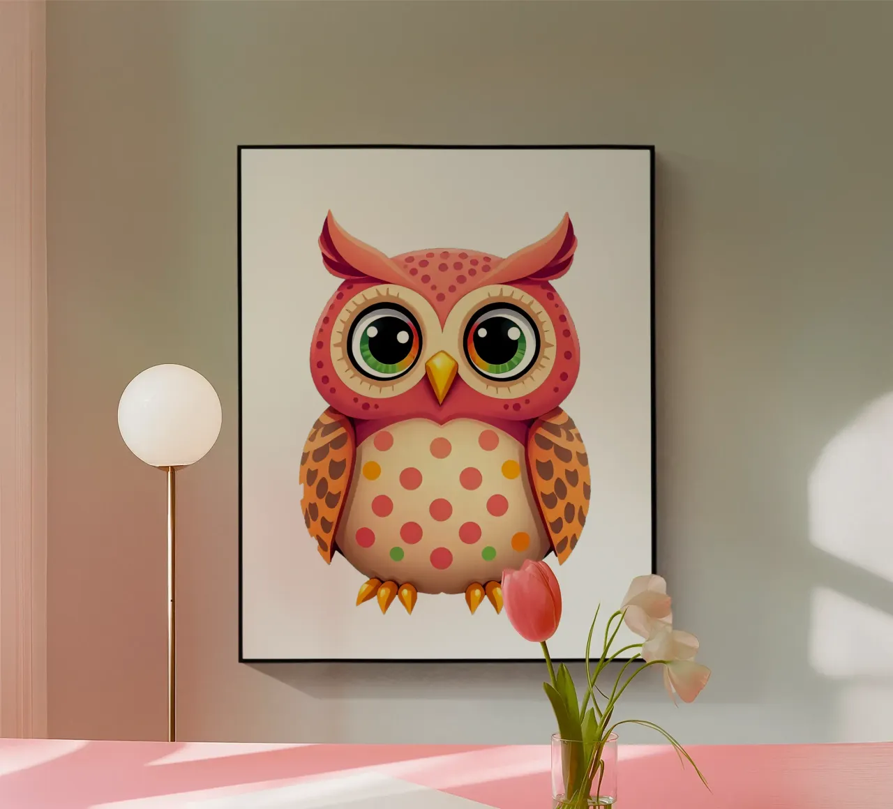 Eule_2a Acryl-Glas von Tierisch bunt by LK