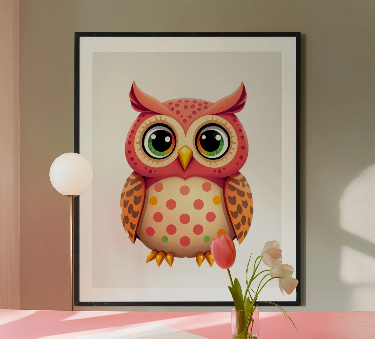 Owl_2a poster da Tierisch bunt by LK