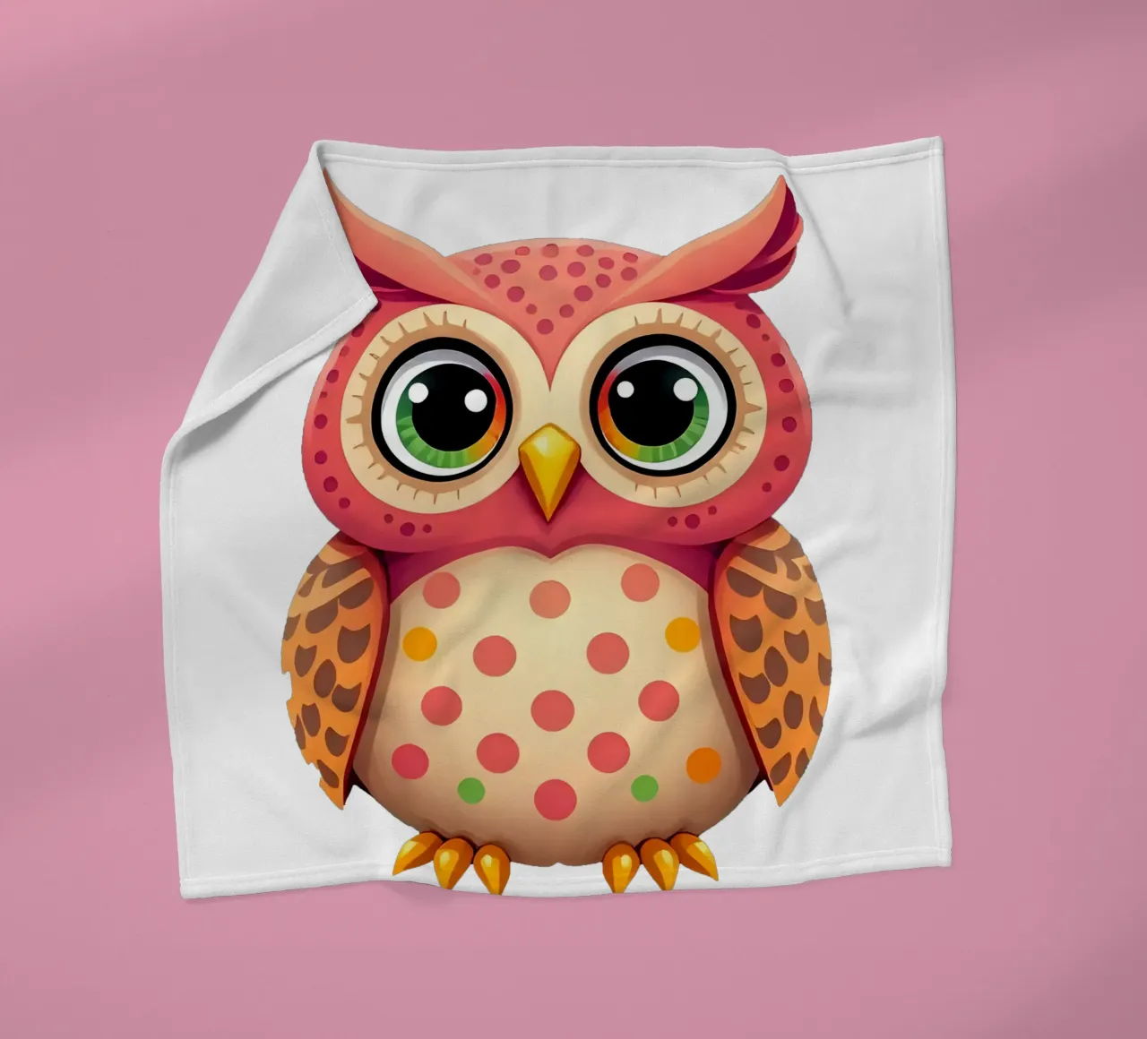 Eule_2a Fleecedecke von Tierisch bunt by LK