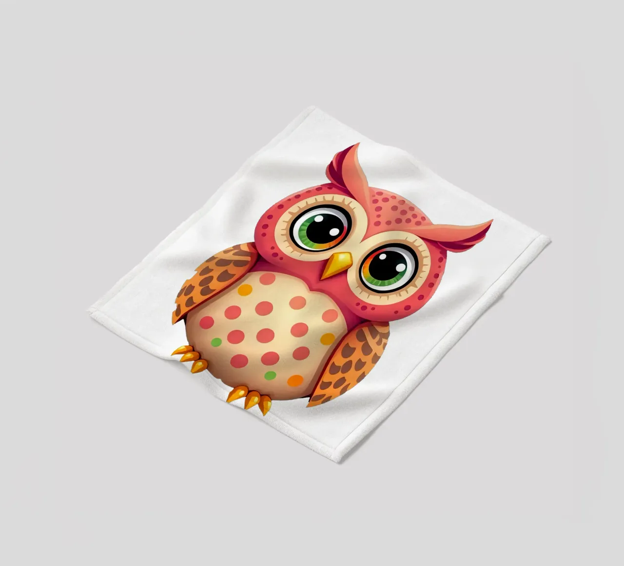 Eule_2a Fleecedecke von Tierisch bunt by LK