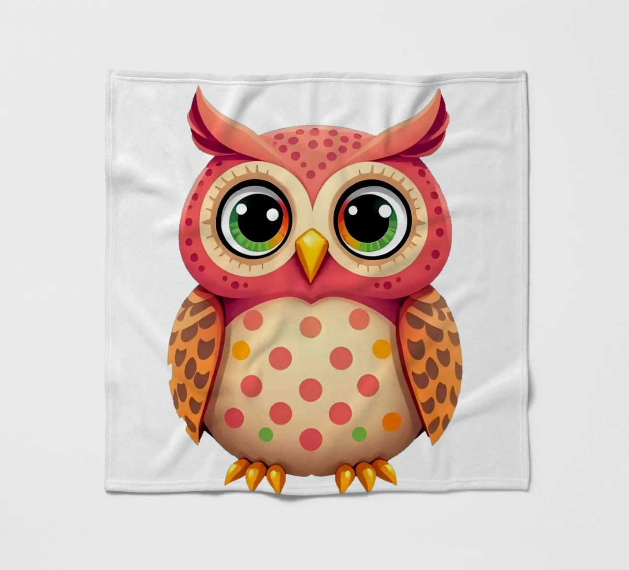 Eule_2a Fleecedecke von Tierisch bunt by LK