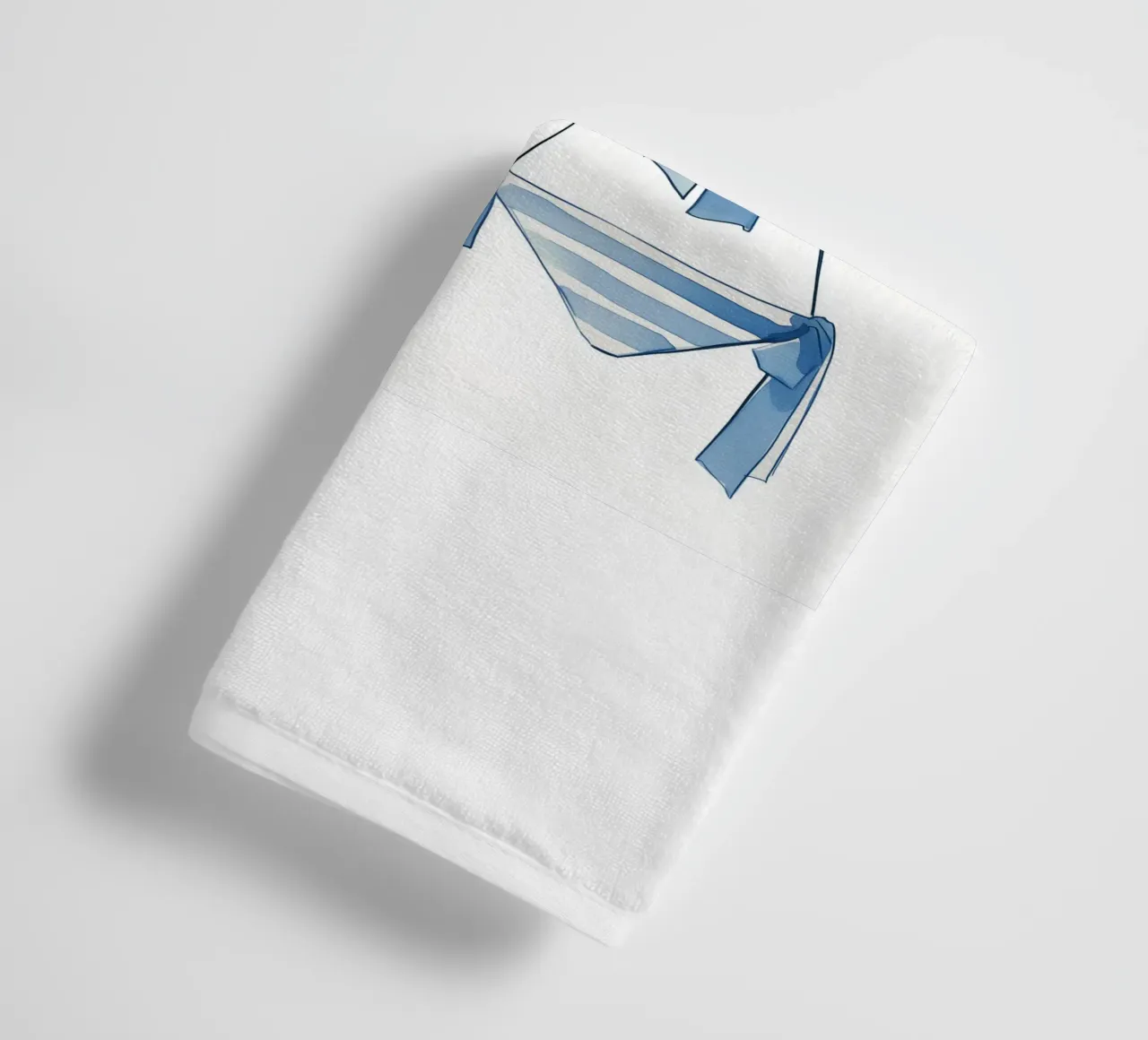 bikini a righe blu asciugamano da bagno da Carinaprint