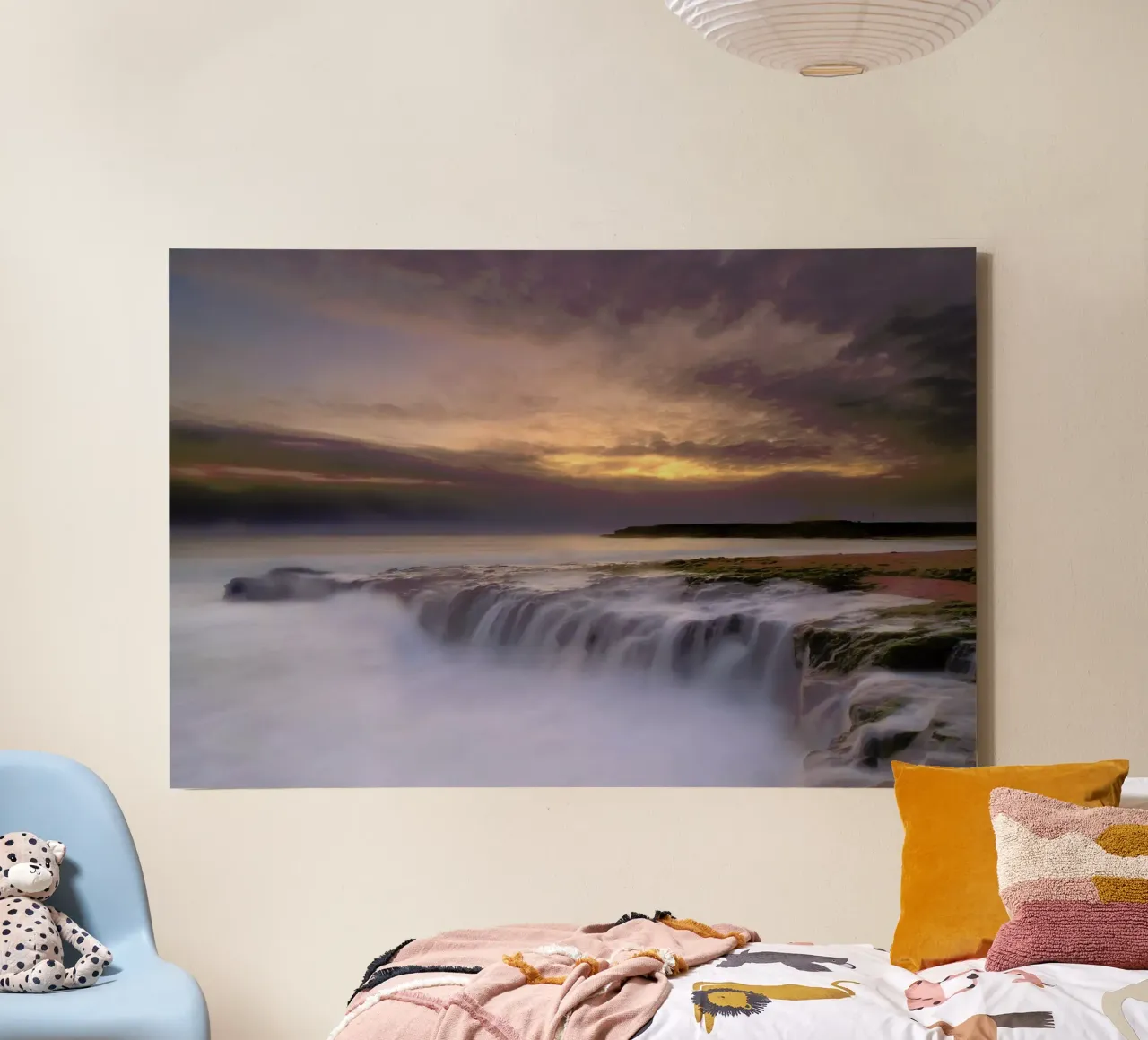 Waterfall tela con Cornice a cassetta da Pictufy