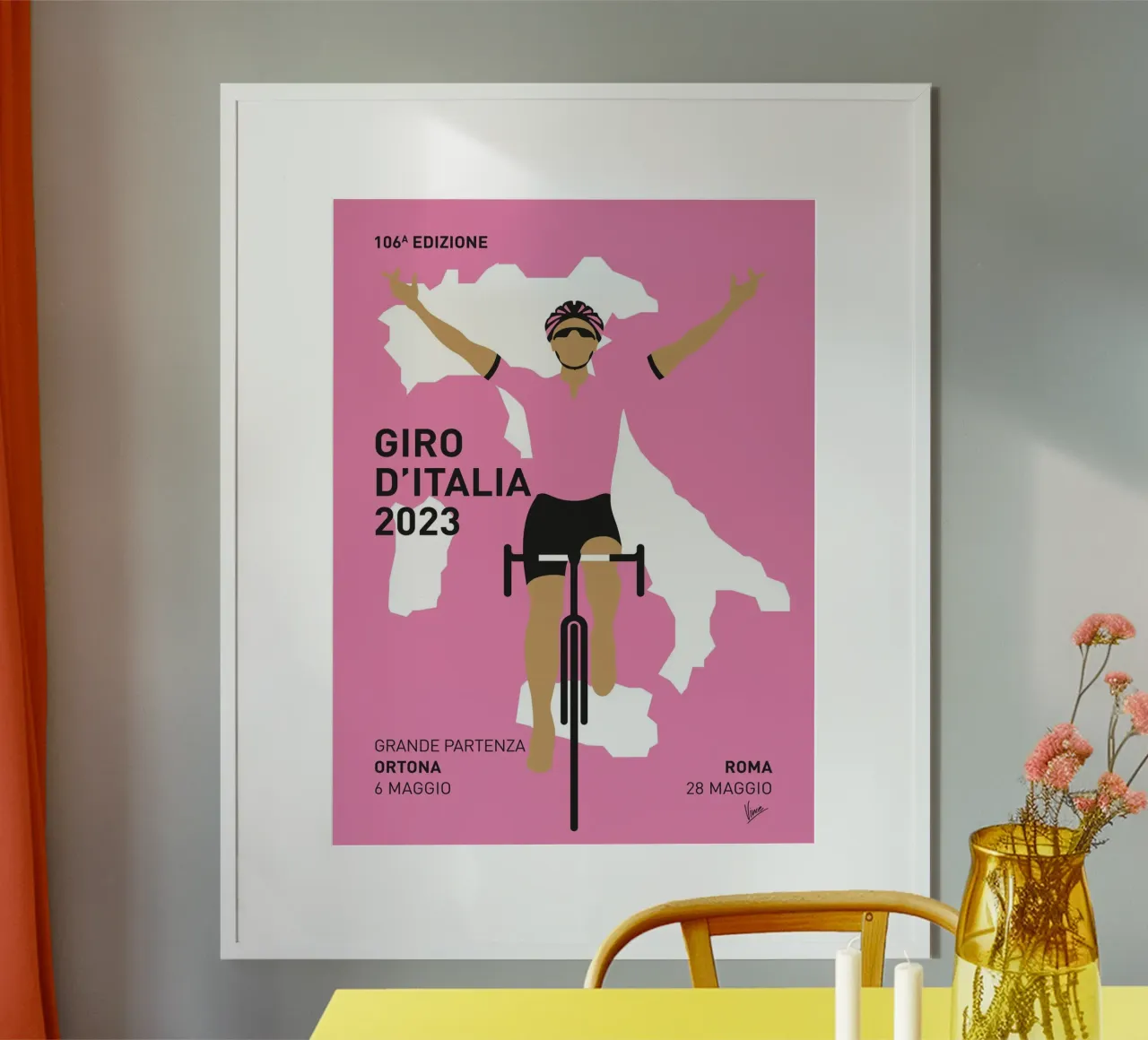 GIRO DITALIA POSTER 2023 poster da Cycling Art