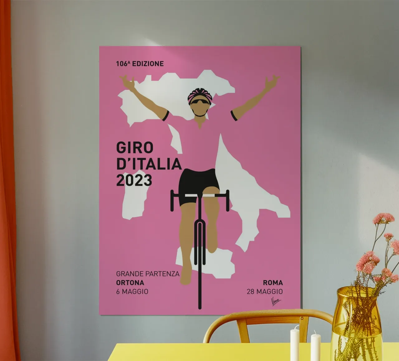 GIRO DITALIA POSTER 2023 poster da Cycling Art