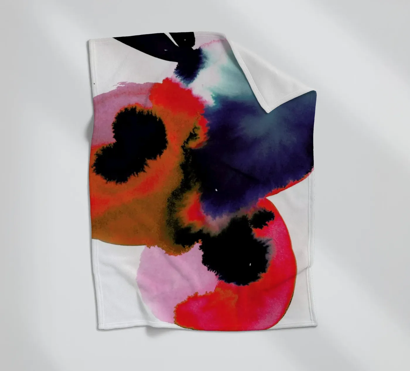 Flowers 005 Fleecedecke von Niina Pechkovskaya