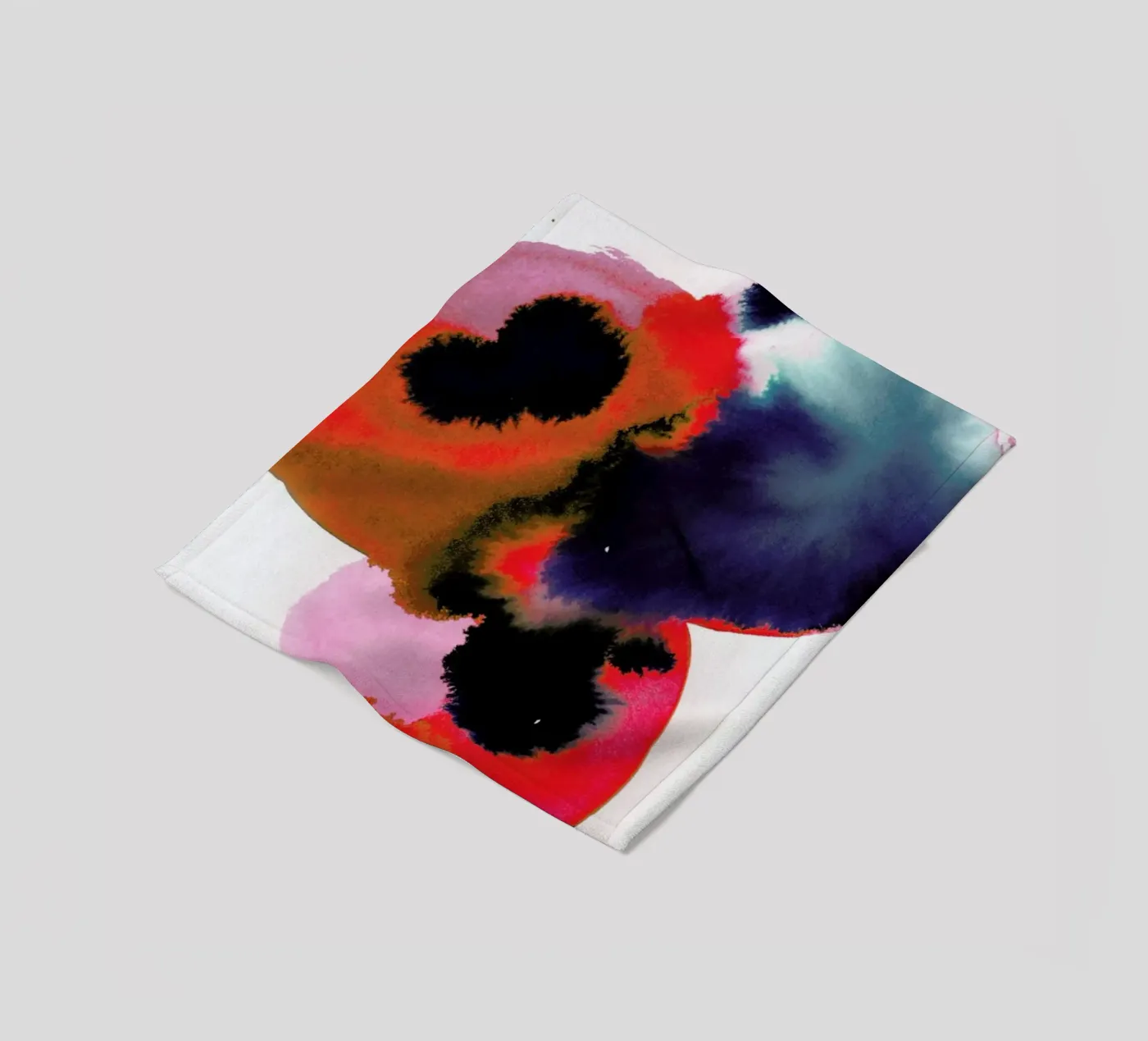 Flowers 005 Fleecedecke von Niina Pechkovskaya