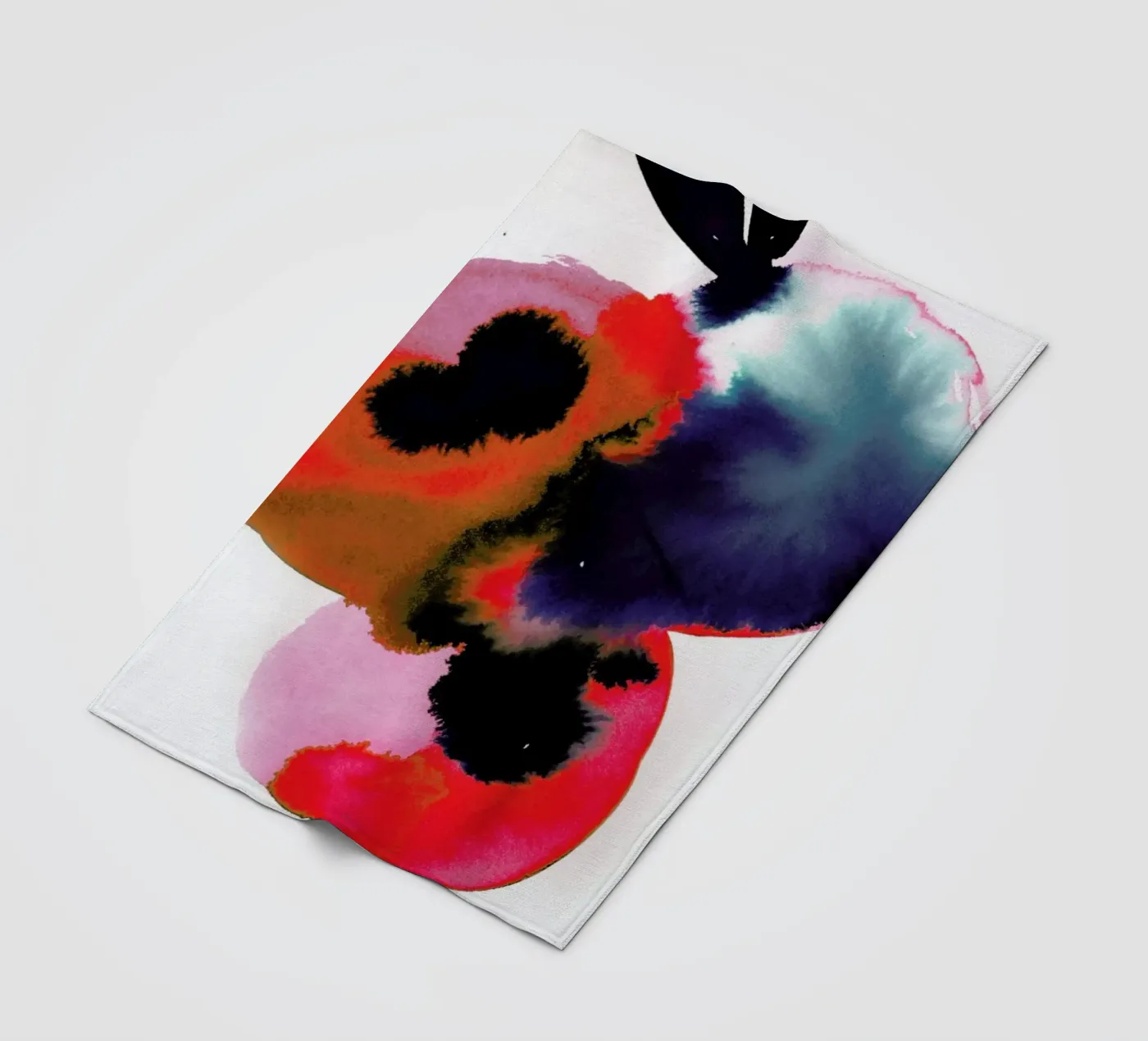 Flowers 005 Fleecedecke von Niina Pechkovskaya