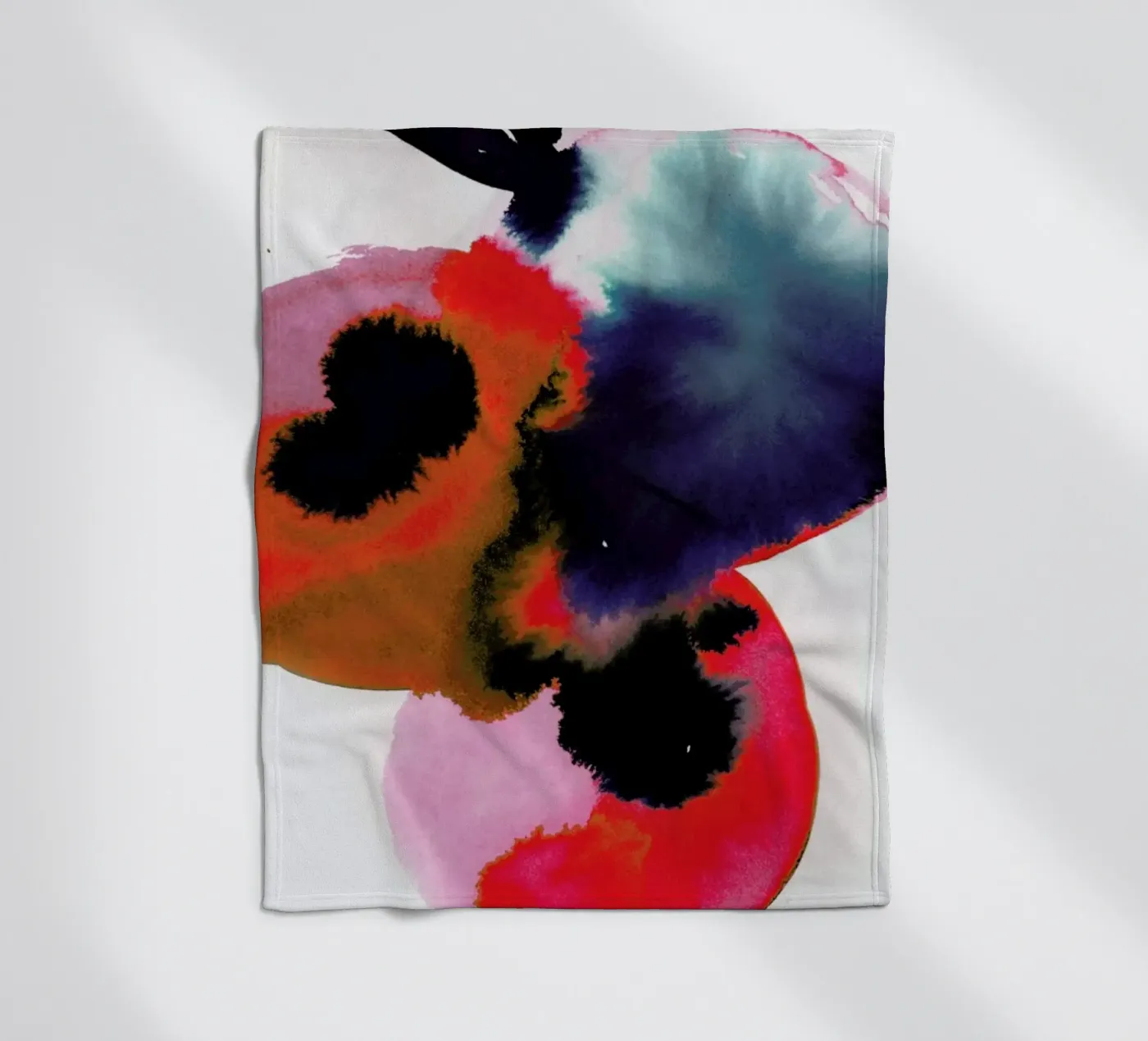 Flowers 005 Fleecedecke von Niina Pechkovskaya