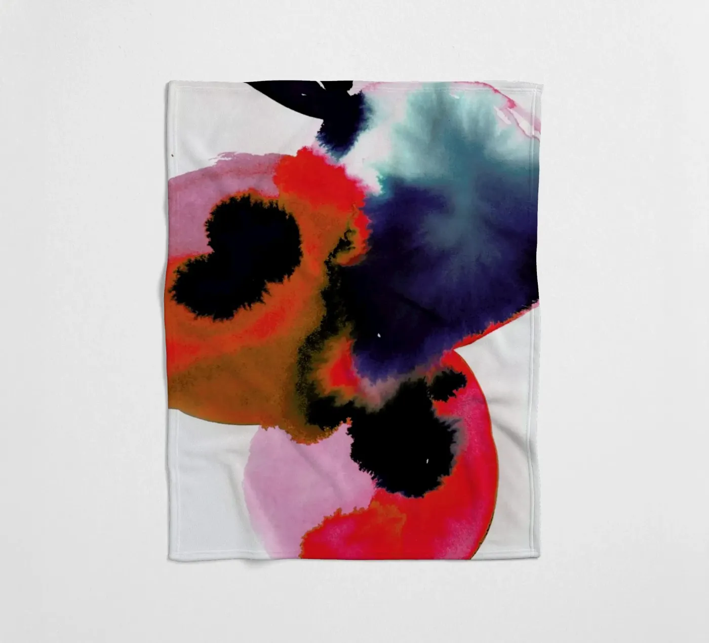 Flowers 005 Fleecedecke von Niina Pechkovskaya