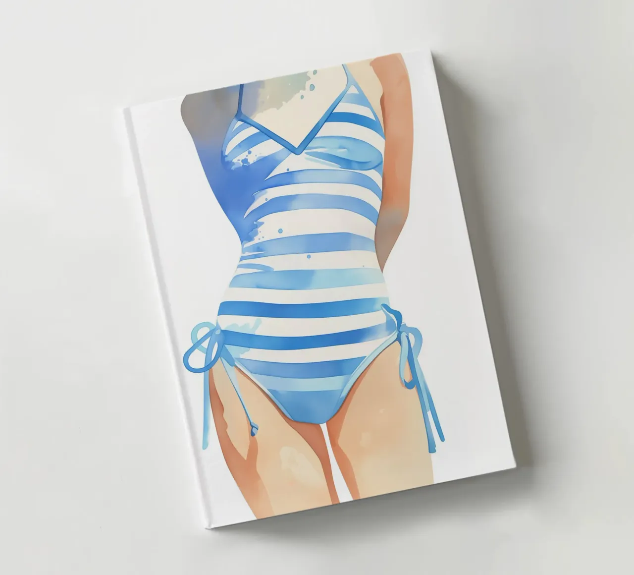 Bathing time with a swimming costume notebook by Carinaprint