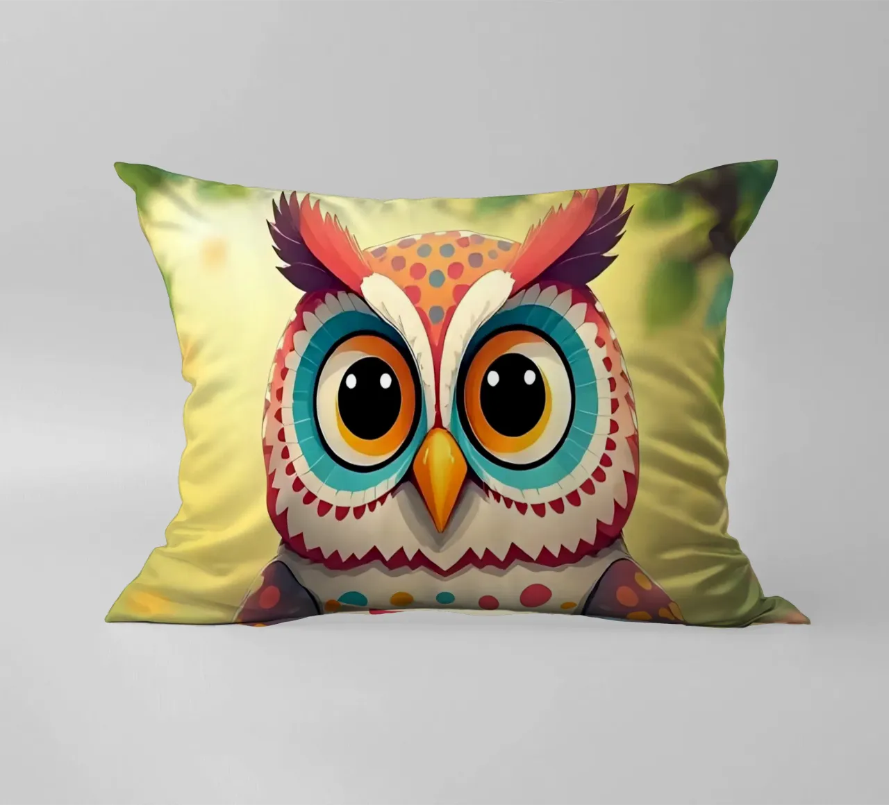 Gufo_3 cuscino da Tierisch bunt by LK
