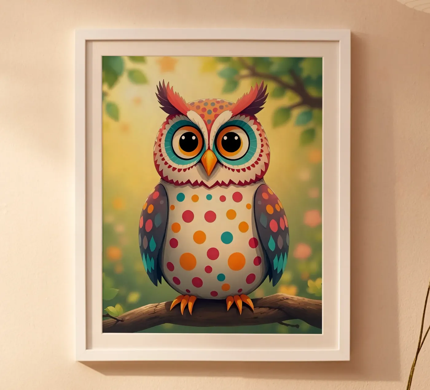 Gufo_3 poster da Tierisch bunt by LK