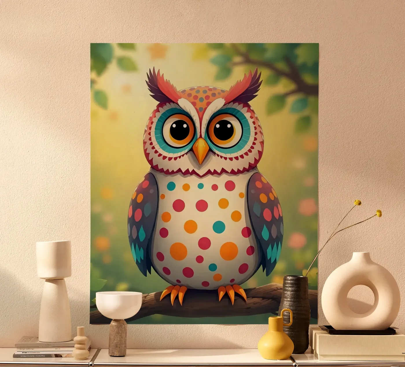 Gufo_3 poster da Tierisch bunt by LK