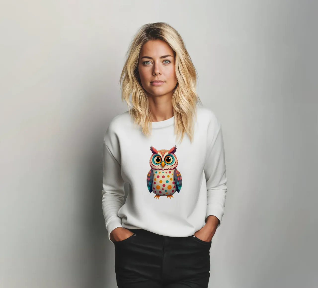 Owl_3a sweatshirt by Tierisch bunt by LK