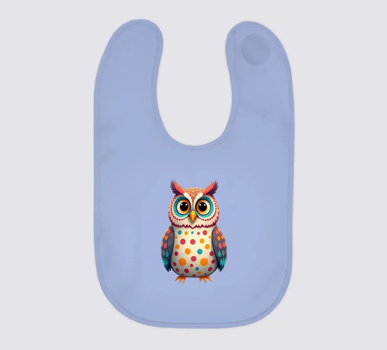 Eule_3a Babylätzchen von Tierisch bunt by LK