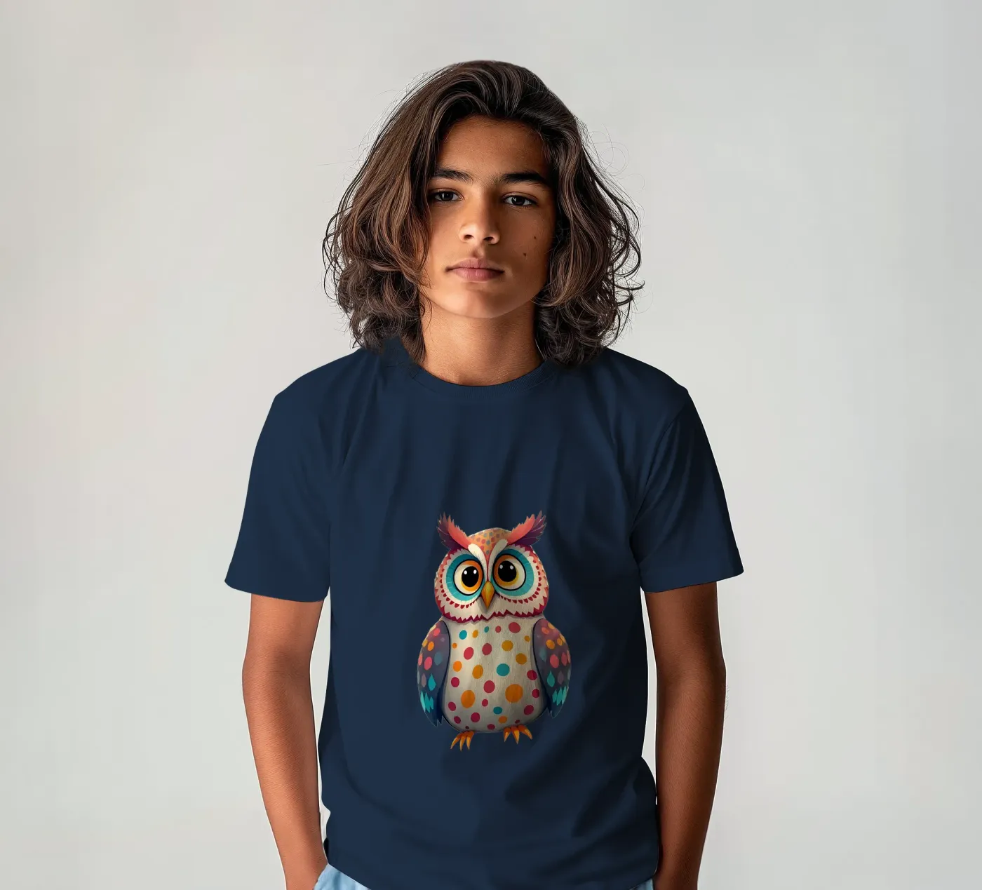 Eule_3a Kinder T-Shirt von Tierisch bunt by LK