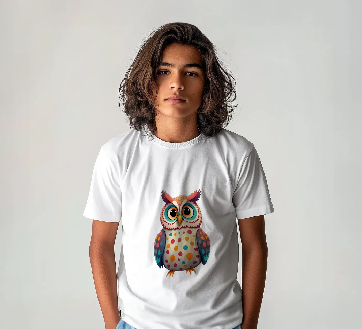 Eule_3a Kinder T-Shirt von Tierisch bunt by LK