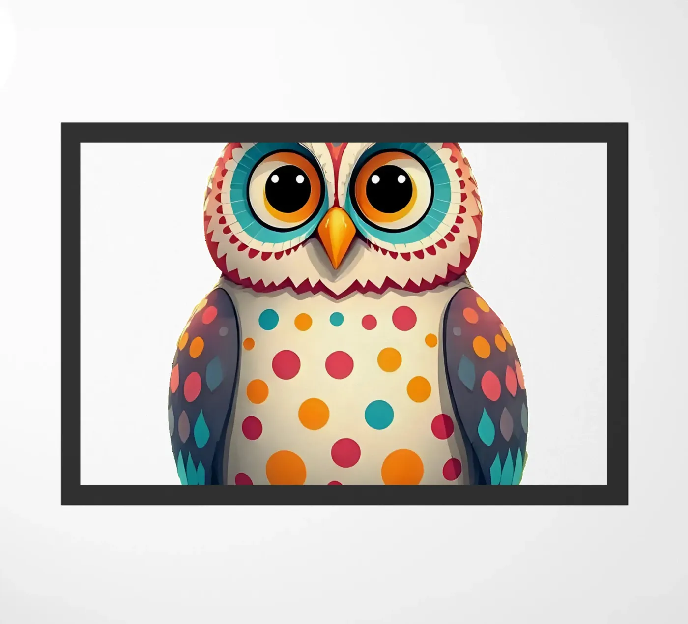 Owl_3a Fußmatte von Tierisch bunt by LK