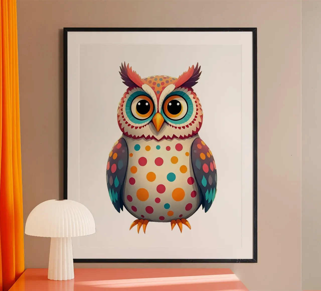 Owl_3a poster by Tierisch bunt by LK