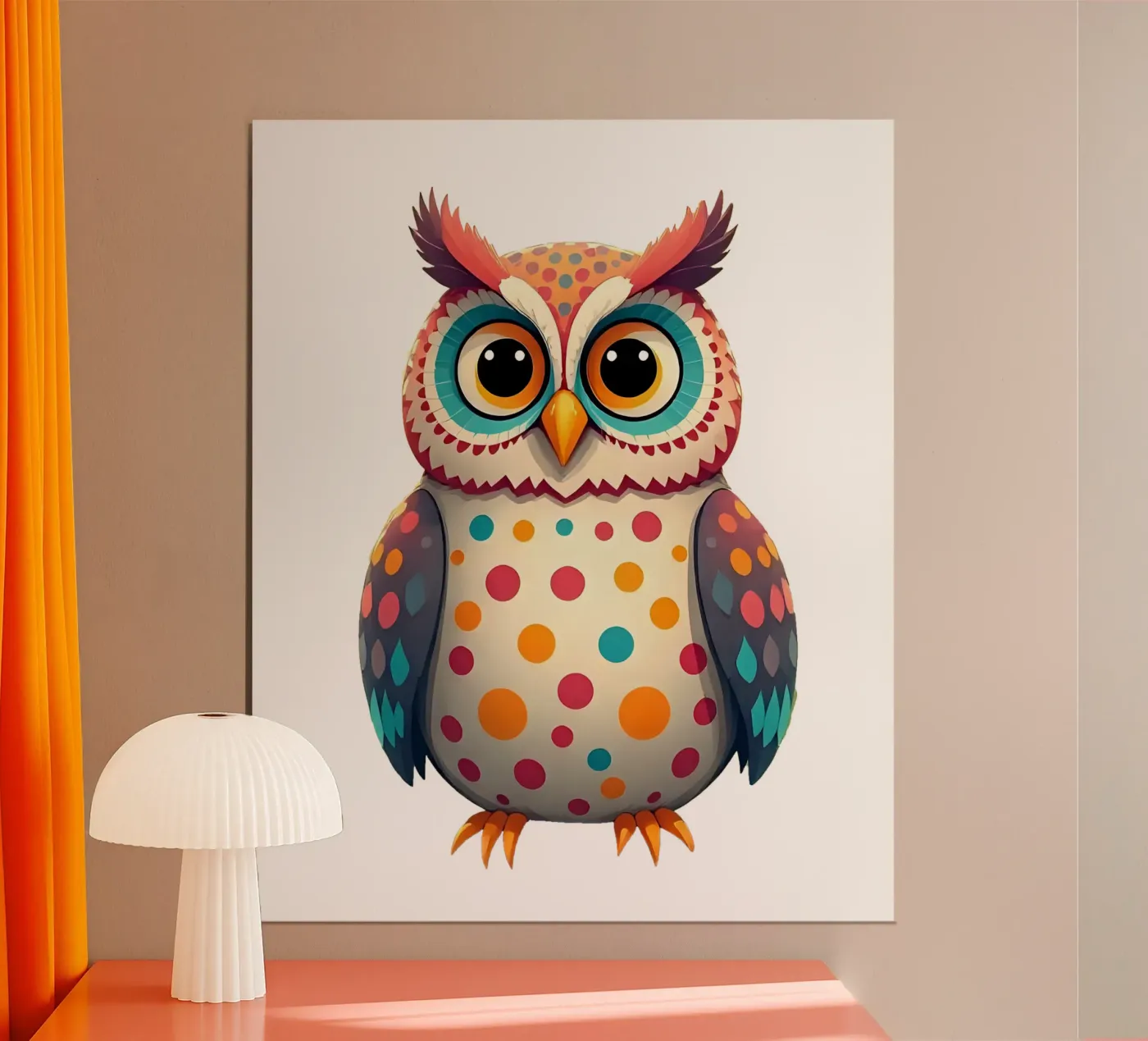 Owl_3a poster by Tierisch bunt by LK