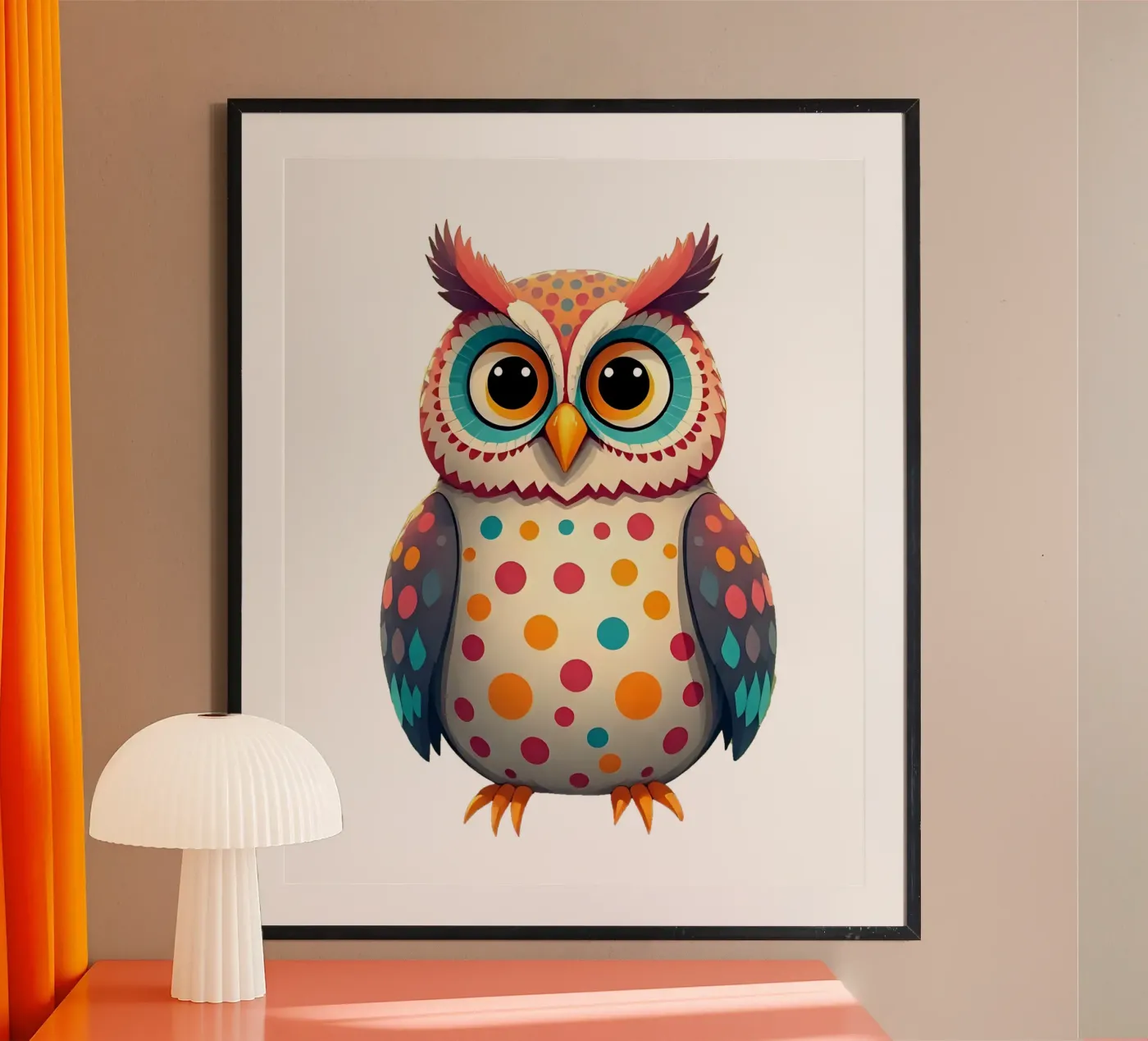 Owl_3a poster by Tierisch bunt by LK