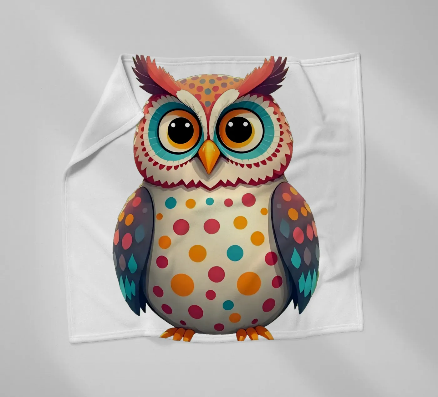 Eule_3a Fleecedecke von Tierisch bunt by LK