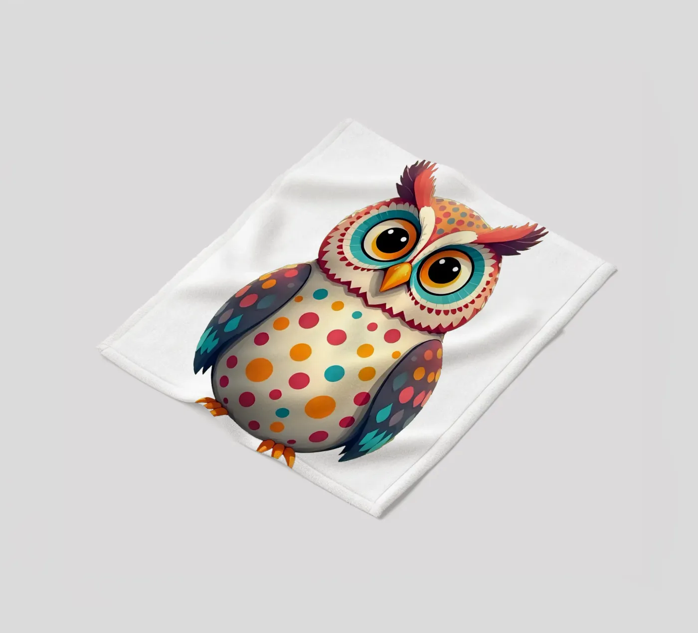 Eule_3a Fleecedecke von Tierisch bunt by LK