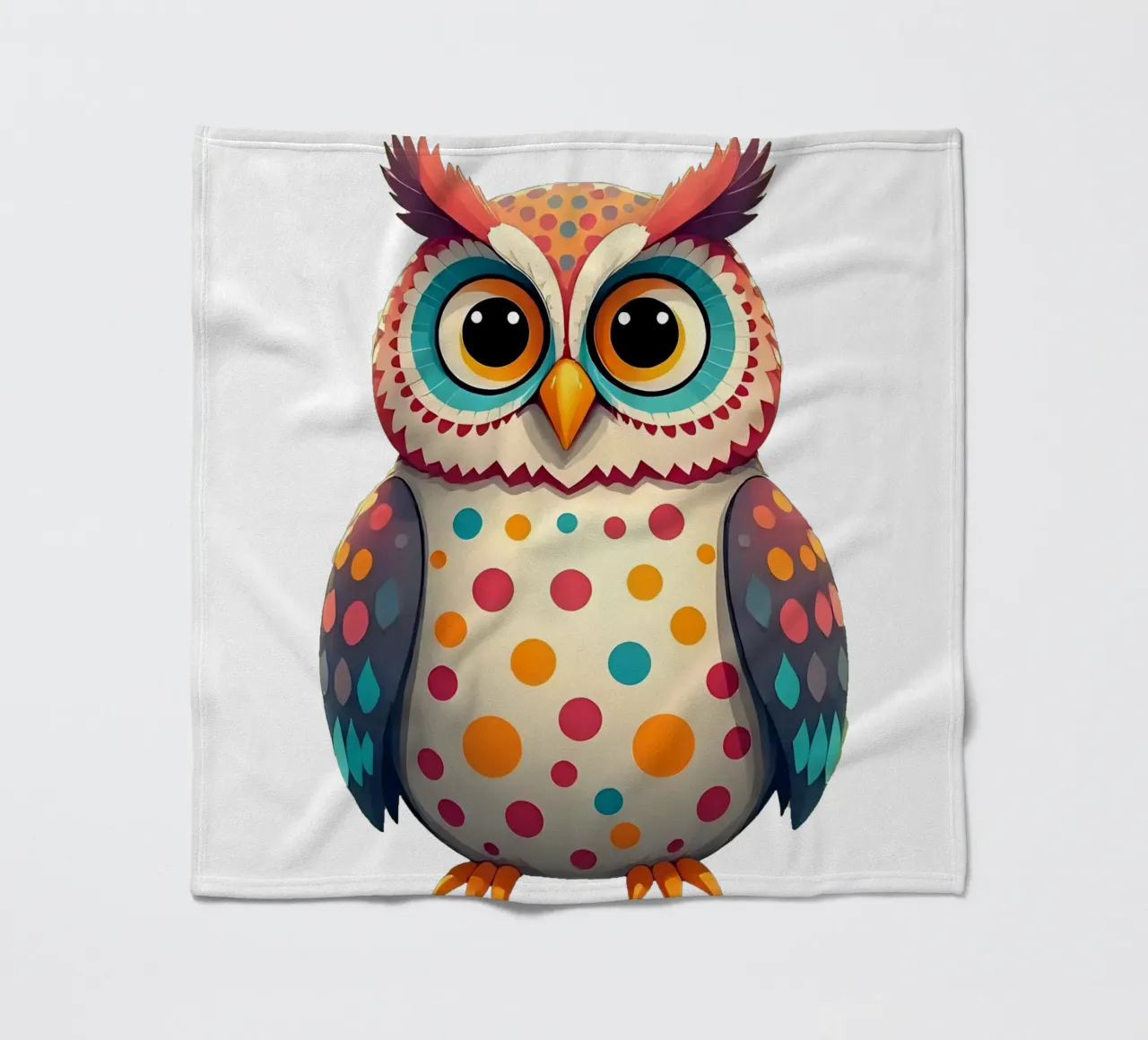 Gufo_3a coperta in pile da Tierisch bunt by LK