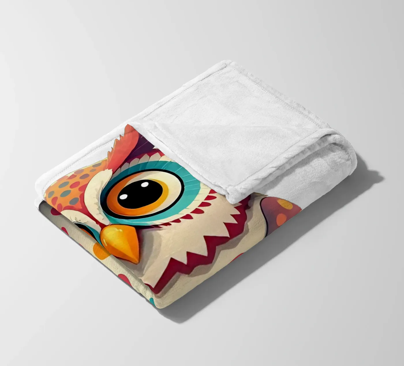 Eule_3a Fleecedecke von Tierisch bunt by LK