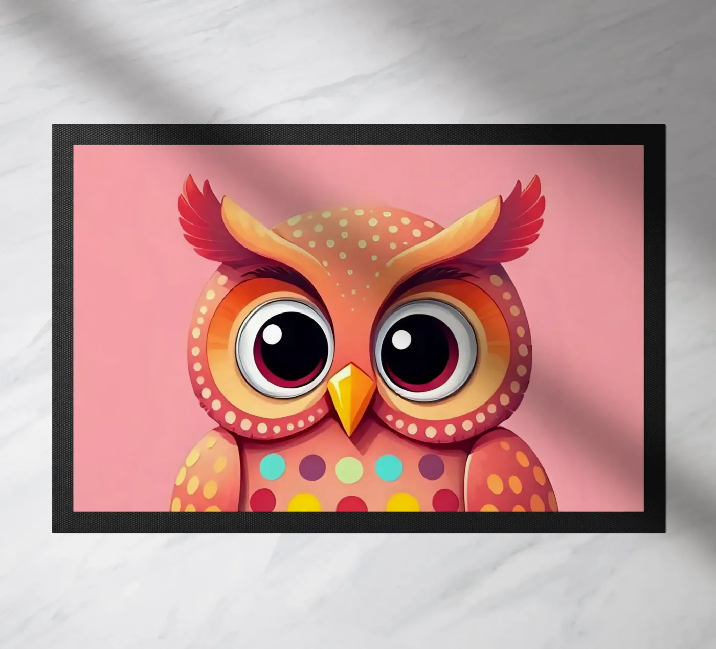 Owl_4 doormat by Tierisch bunt by LK