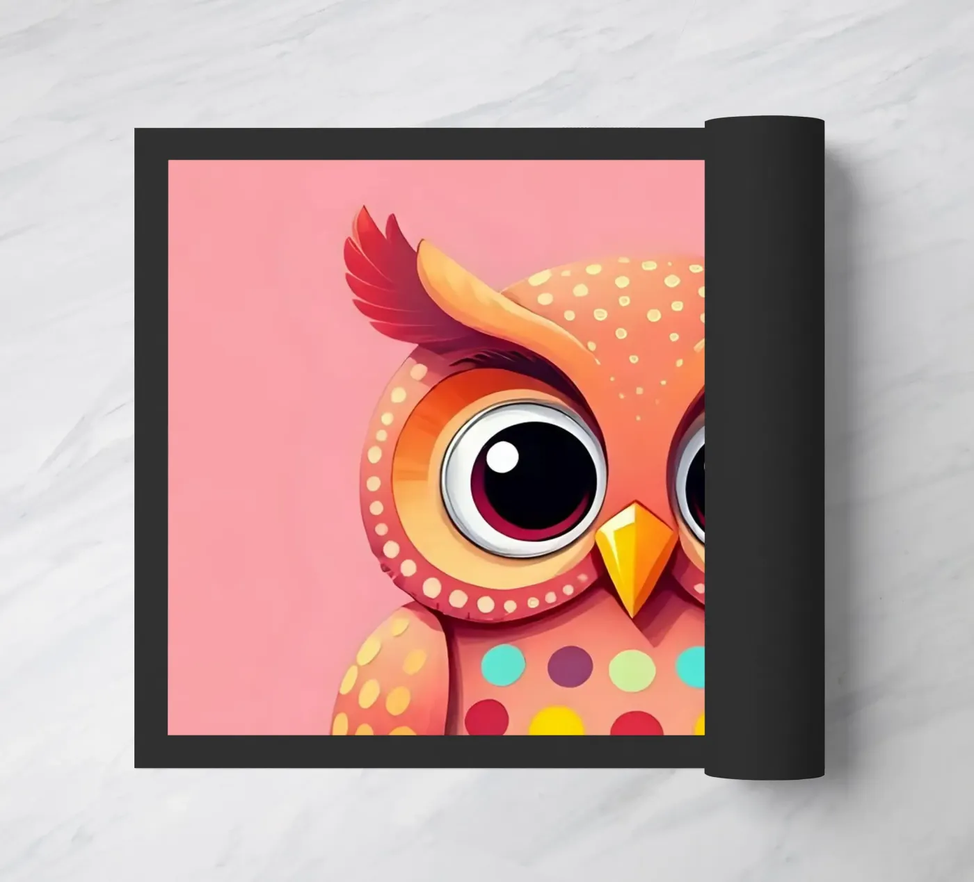 Owl_4 doormat by Tierisch bunt by LK