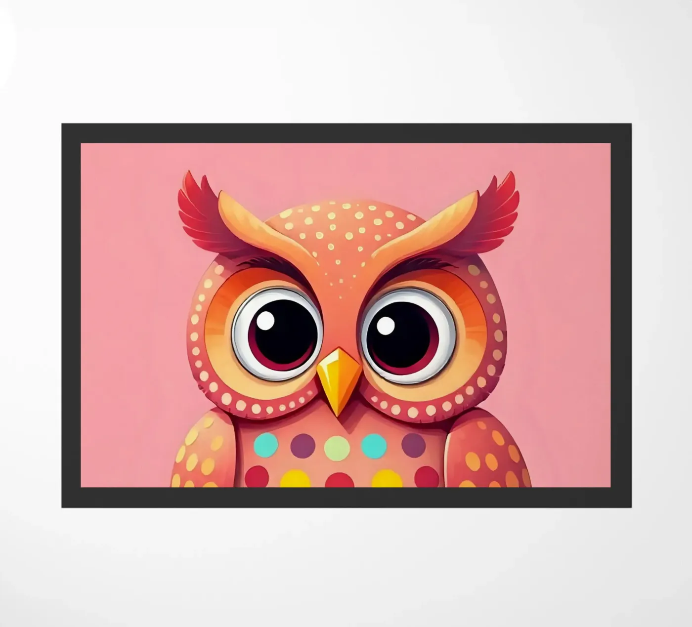 Owl_4 doormat by Tierisch bunt by LK