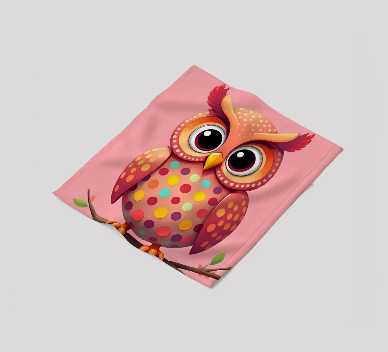 Eule_4 Fleecedecke von Tierisch bunt by LK