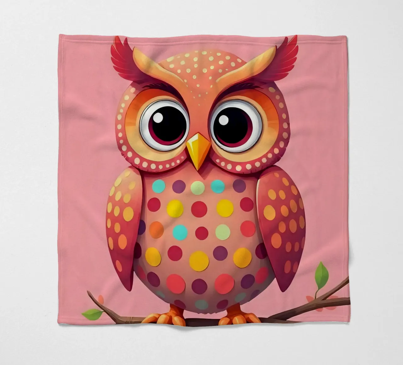 Eule_4 Fleecedecke von Tierisch bunt by LK