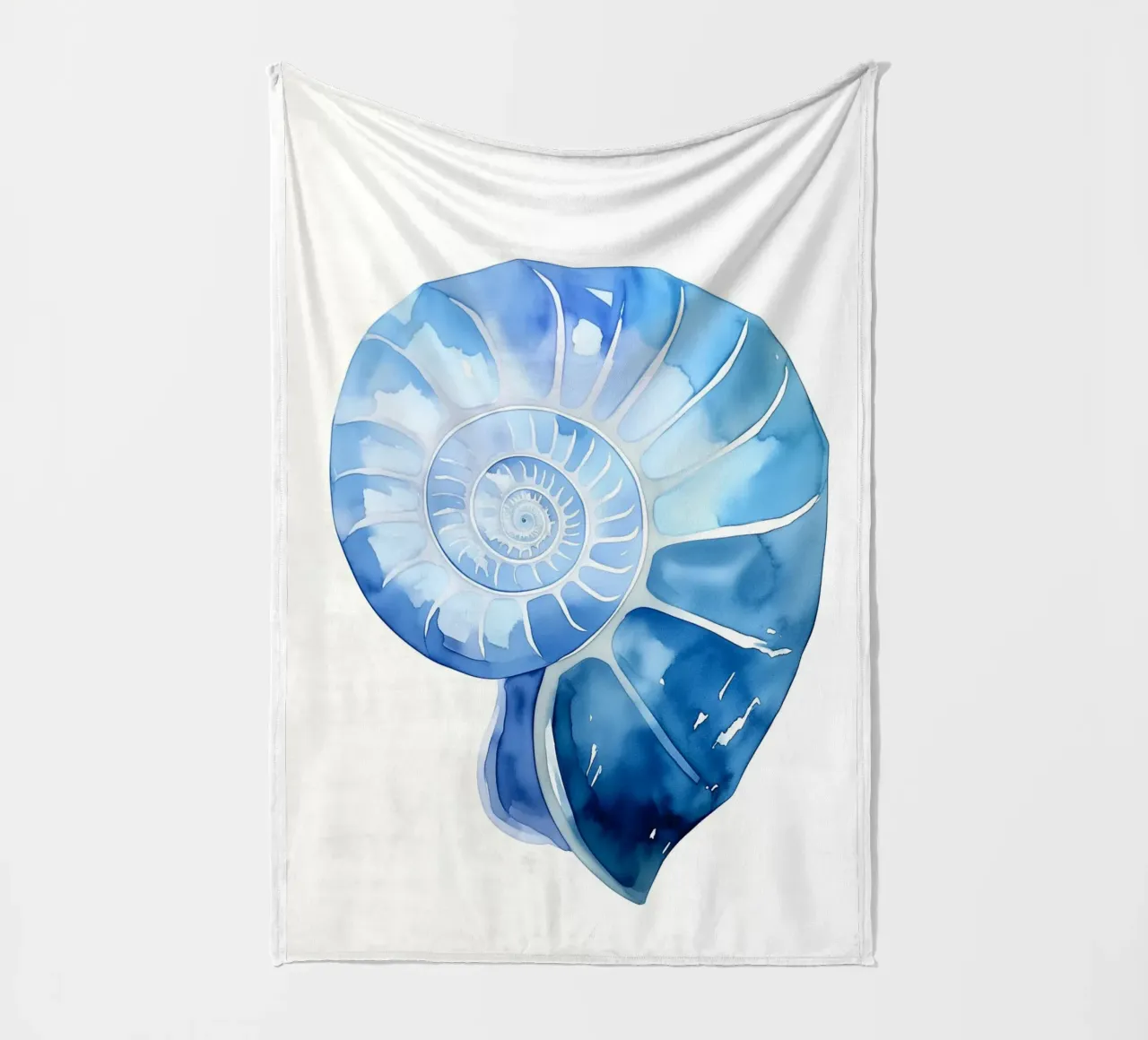 Guscio delicato di nautilus coperta in pile da Carinaprint