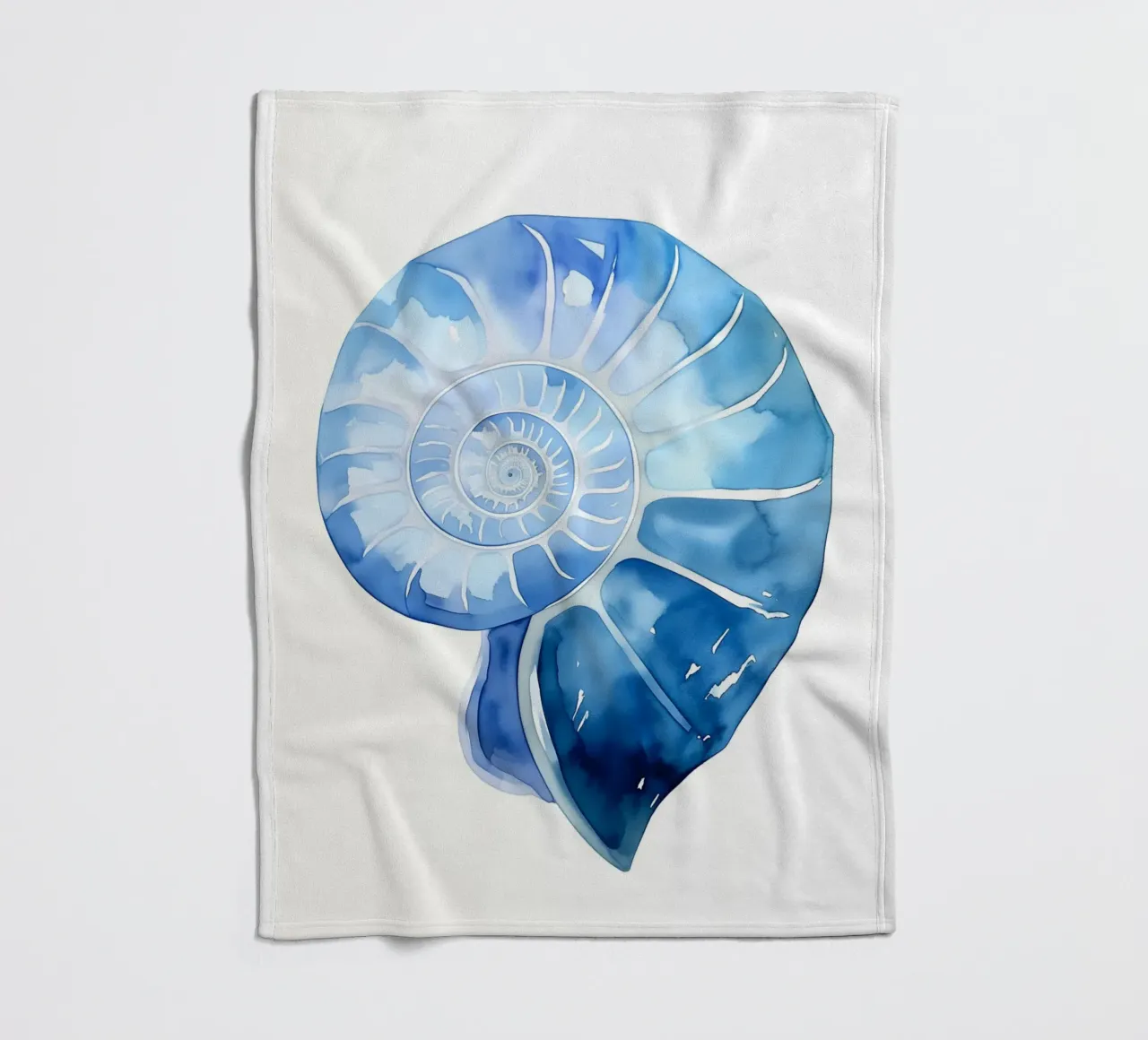 Guscio delicato di nautilus coperta in pile da Carinaprint