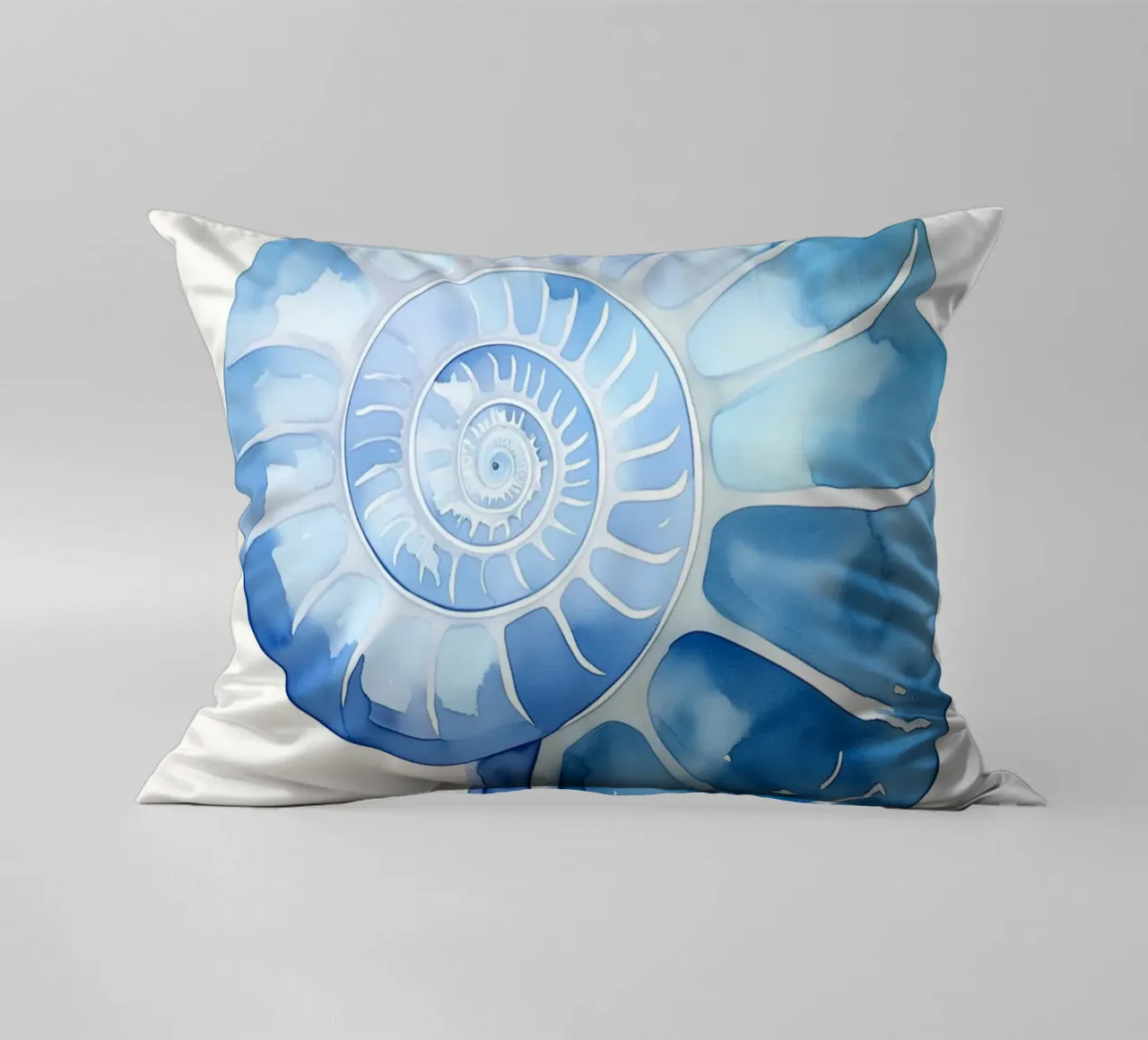 Guscio delicato di nautilus cuscino da Carinaprint