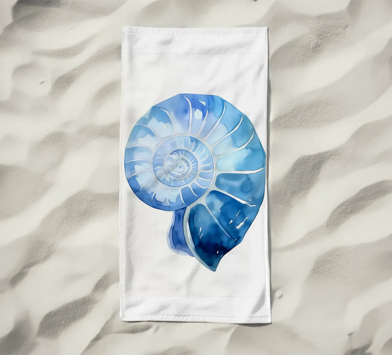 Guscio delicato di nautilus telo mare da Carinaprint