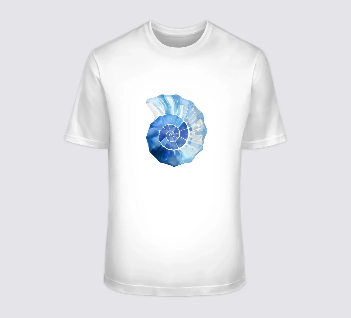 Soft nautilus shell pattern t-shirt da Carinaprint