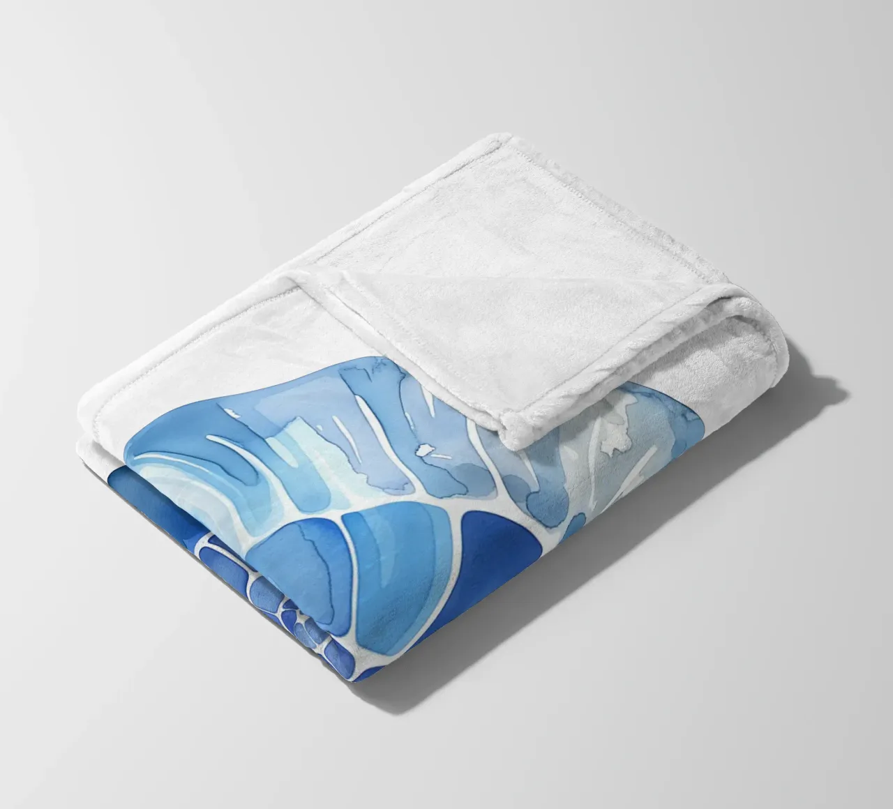 Motifs de coquillages doux Nautilus plaid polaire de Carinaprint