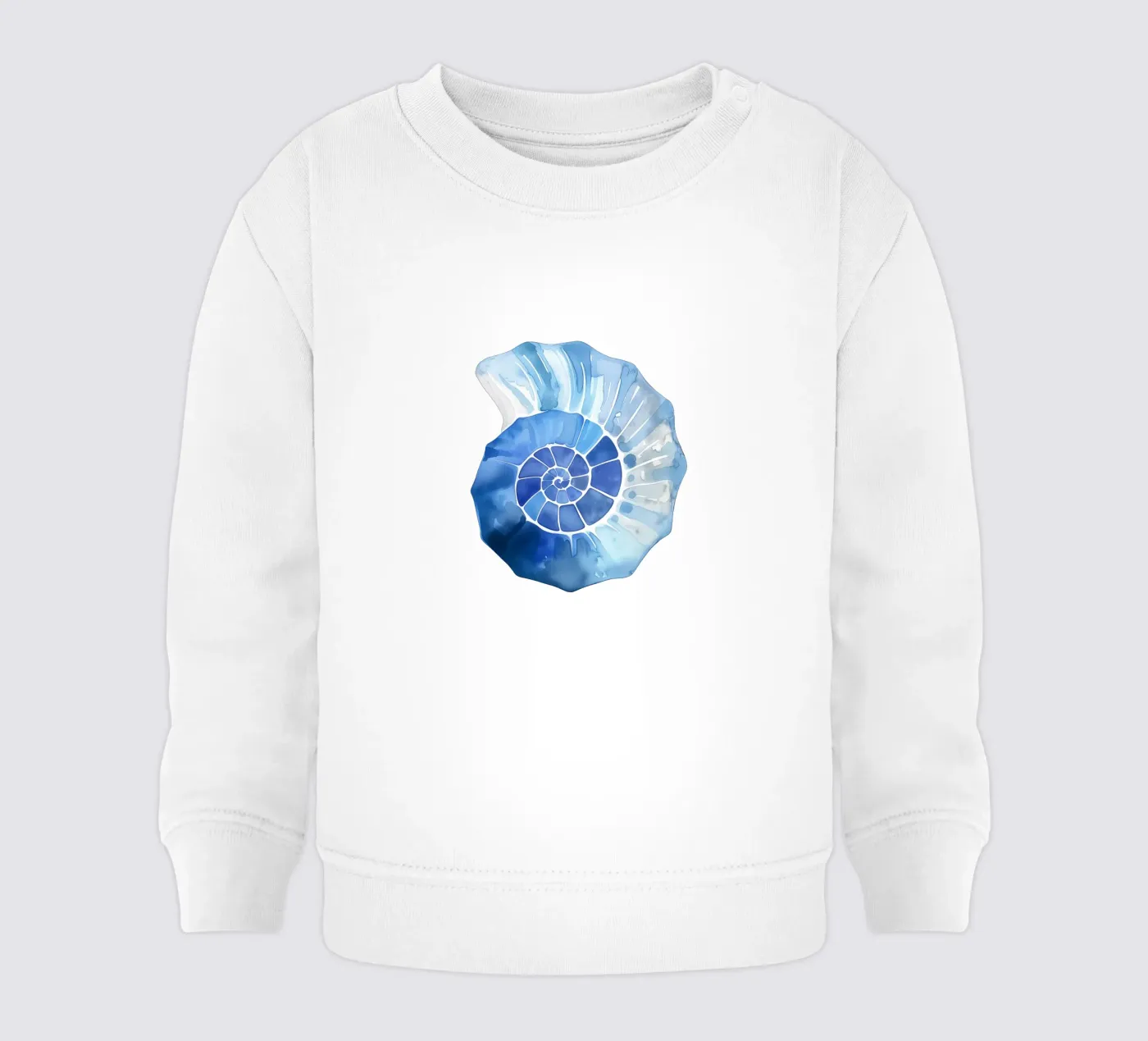 Morbido motivo a conchiglia nautilus felpa neonato da Carinaprint
