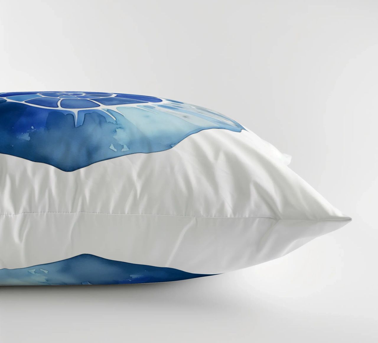 Soft nautilus shell pattern decorative cushion by Carinaprint