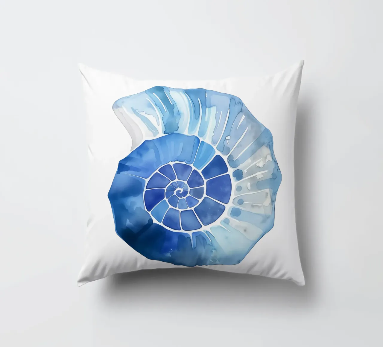Motifs de coquillages doux Nautilus coussin de Carinaprint