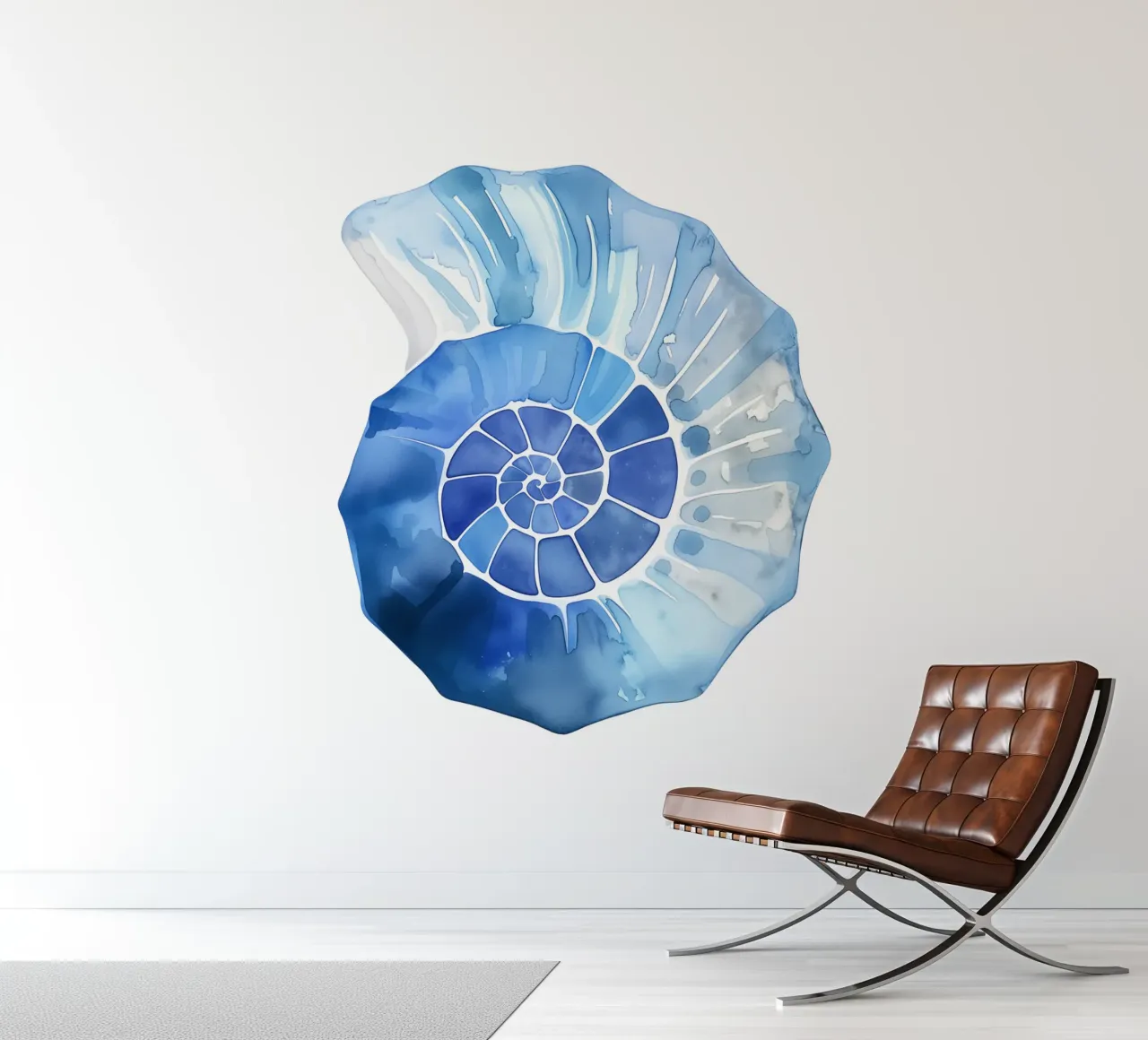 Zacht nautilusschelpmotief fotobehang van Carinaprint